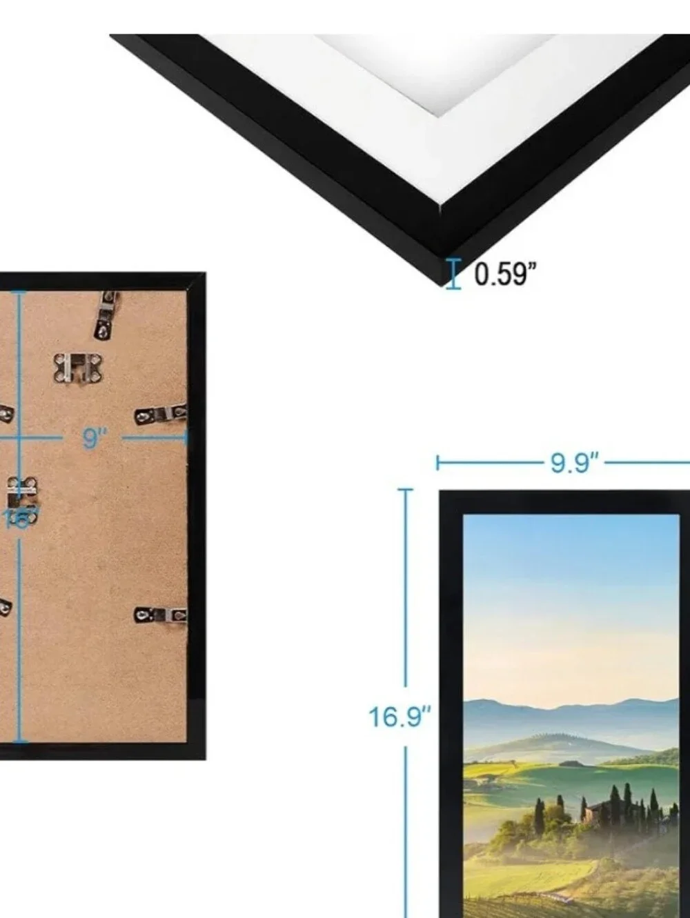 Black Wall Photo Frame - Modern Home Wall Decor